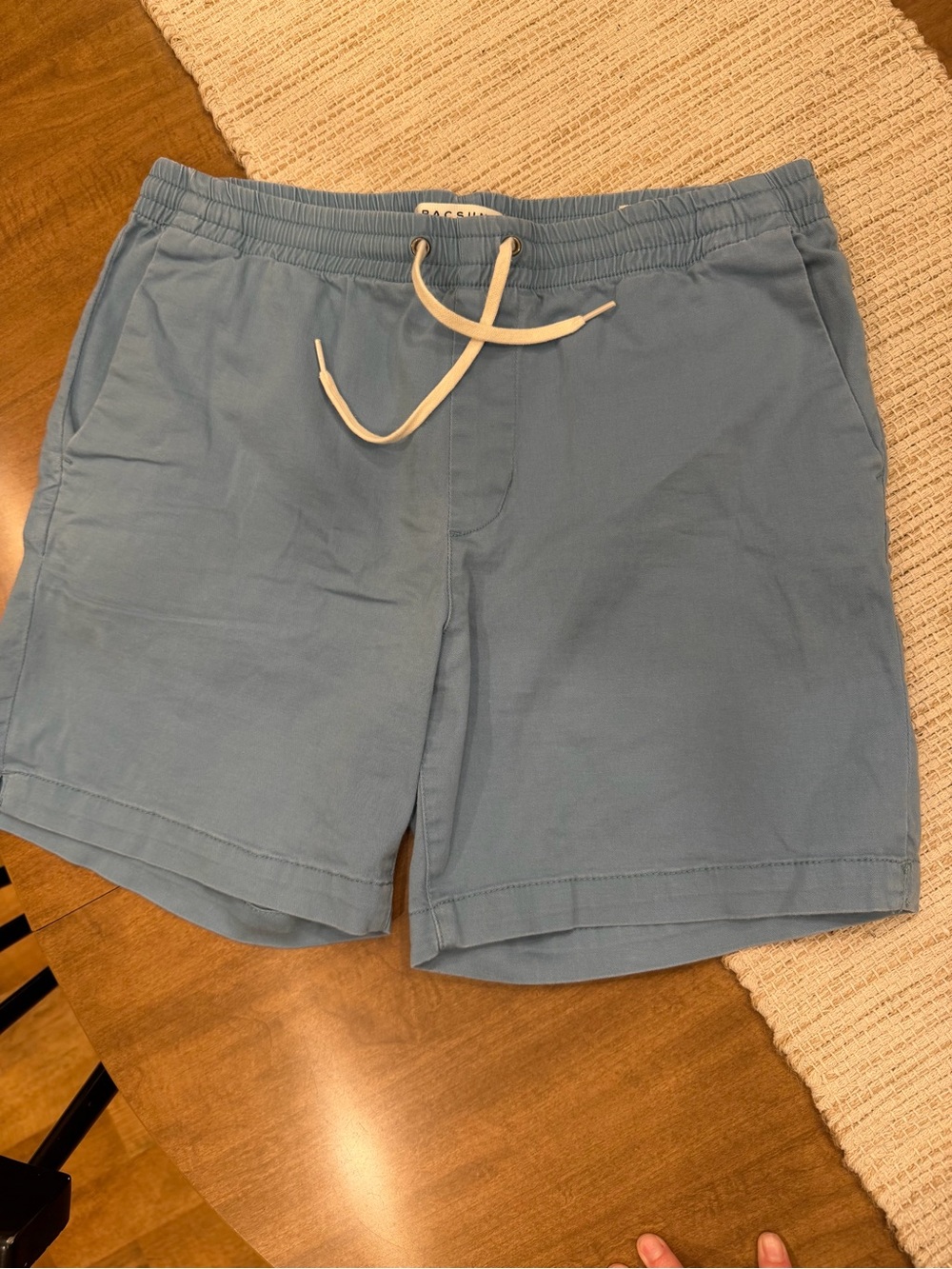 PacSun Men's Sky Blue Elastic Waist Drawstring Shorts